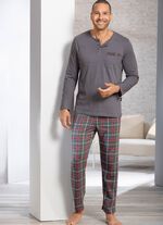 Twee-pack pyjama's met knoopjes aan de voorkant 