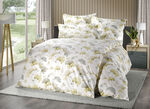 Beddengoedset met ginkgobladmotief BEIGE