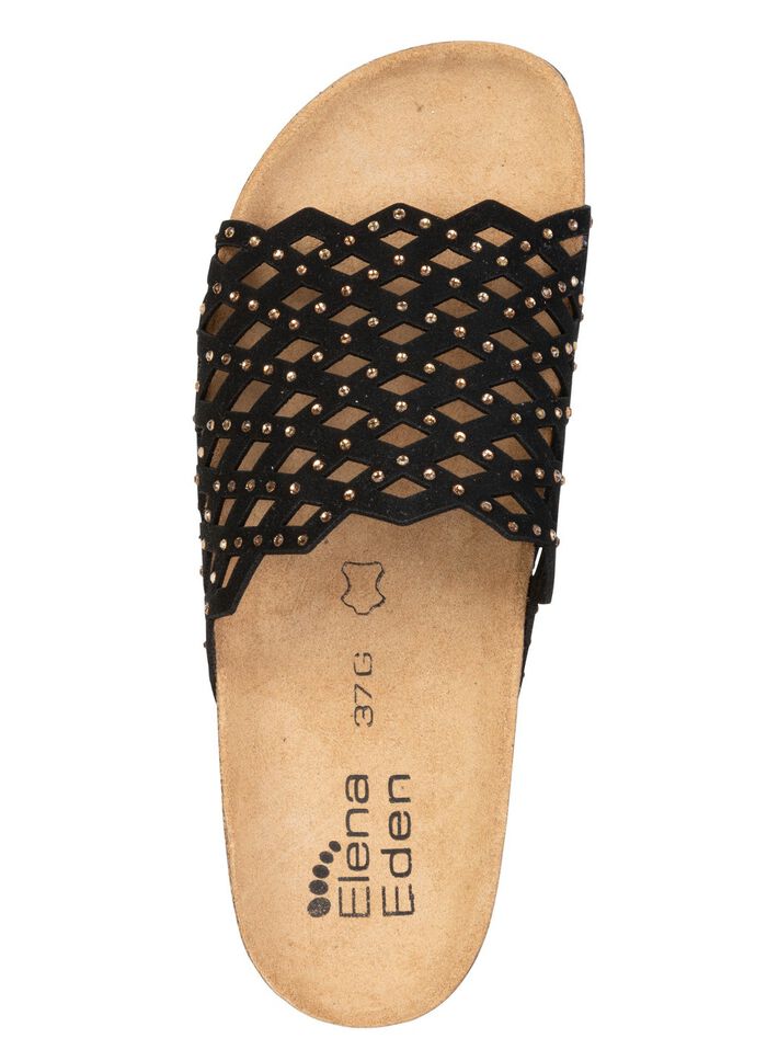 ELENA EDEN, lichte damesmuiltjes, breedte G, met leren voetbed 