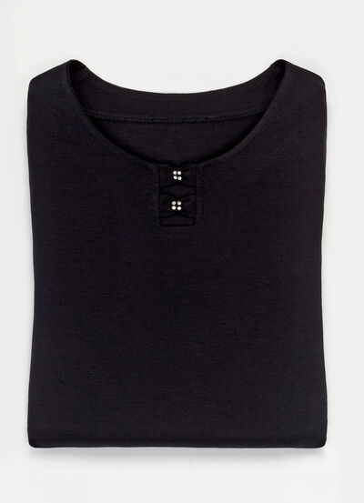 Shirt met strassteentjes in 2 kleuren 