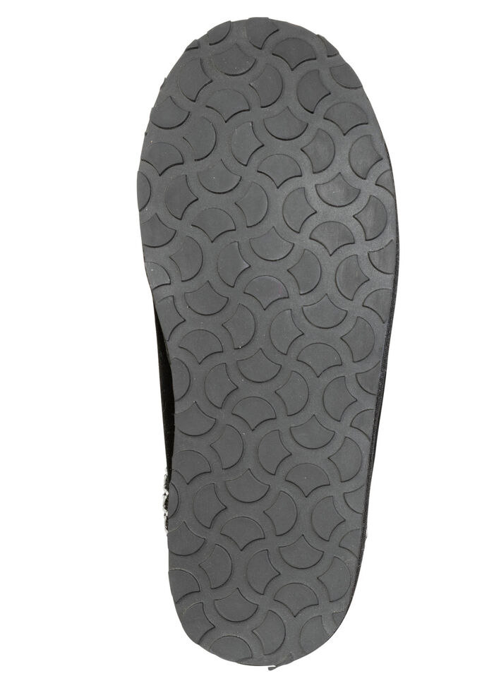 ELENA EDEN, warme damesklompen, met lamsvacht ZWART