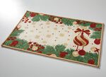 Deurmat met kerstrankmotief 