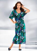 Kaftan met ruches onder de buste 