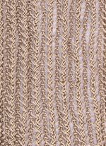 Trui van elegant, glanzend lintgaren ZANDBEIGE