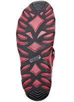 Waldläufer, sportieve damessandalen, breedte H, met uitneembaar voetbed GRANAATROOD-ZWART
