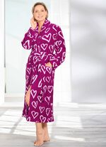 Badjas met leuke hartjesprint 