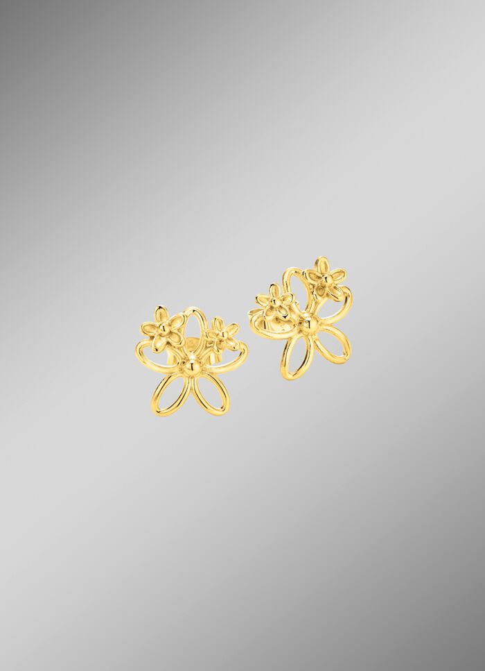 Filigraan oorbellen met bloemmotief 