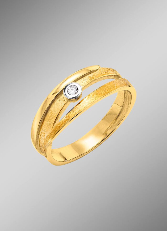 Elegante damesring met diamant 