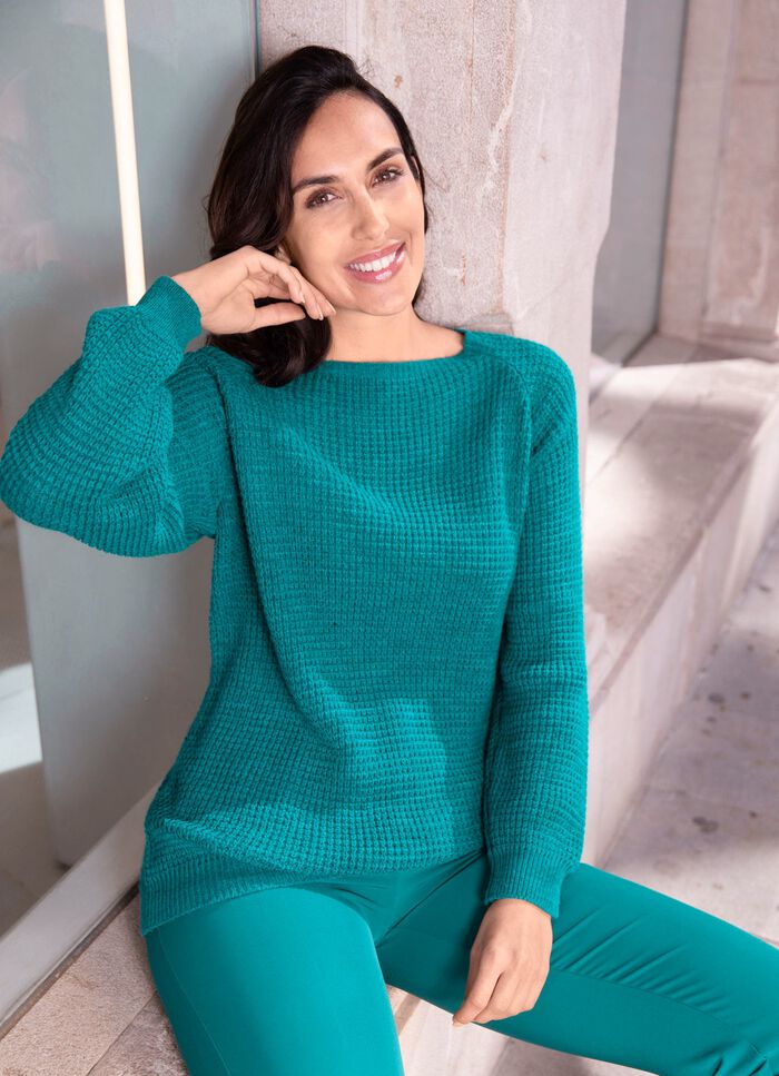 Trui met decoratief structuurpatroon 