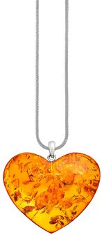 Grote harthanger met echt barnsteen 