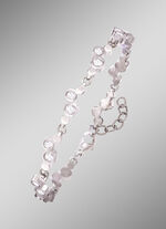 Titanium armband met synthetische zirkonia 