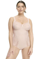 Susa broekcorselet met een mooi jacquarddessin ZAND