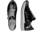 Remonte sneakers met effectieve vetersluiting ZWART