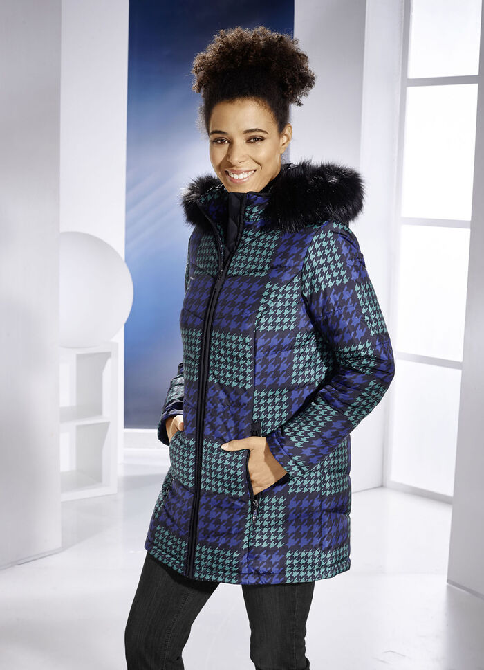 Jas met houndstooth-patroon 