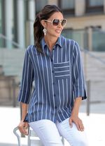 Lange blouse met strepen 