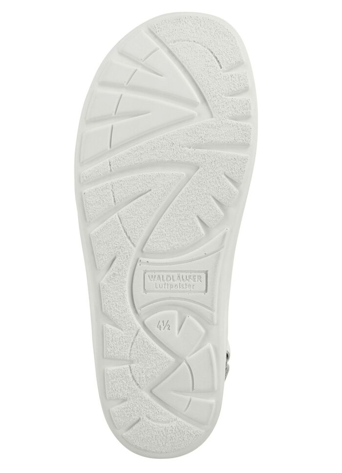 Waldläufer, comfortabele damessandalen, breedte H, met uitneembaar voetbed NATUURWIT