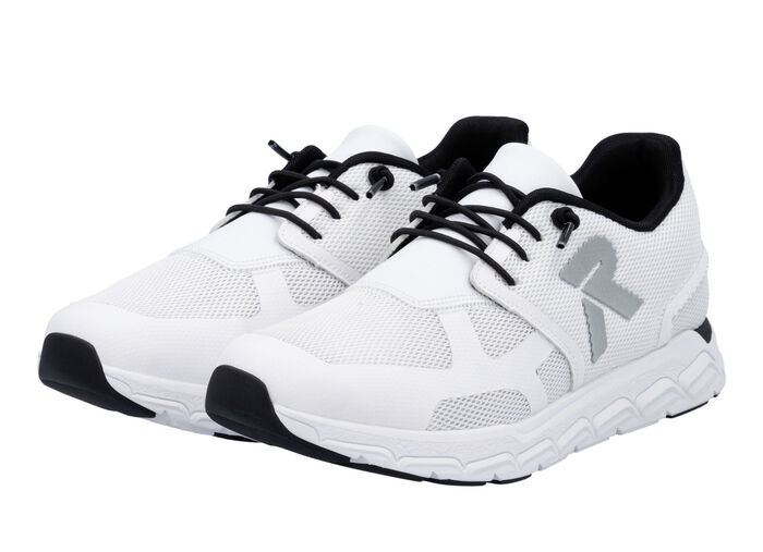 Rieker sneaker gemaakt van gedeeltelijk gecoat mesh-materiaal WIT