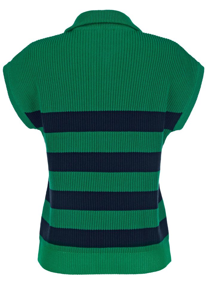 Sweatervest in pareltand 