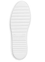 Peter Kaiser vetersneakers van nappaleer WEISS