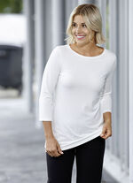 Lang shirt met 3/4 mouwen 