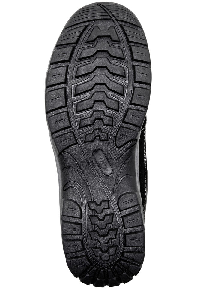 Sportieve herenpantoffels met uitneembaar voetbed ZWART-GRIJS