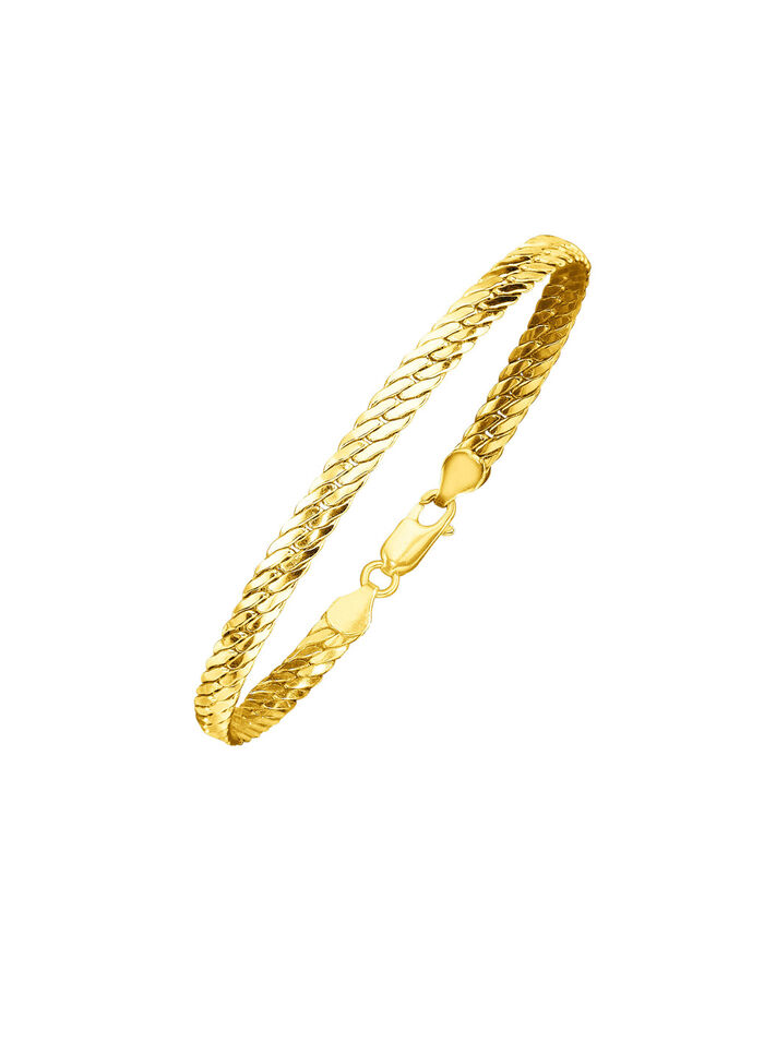 Elegante pantserarmband, 4 mm dik 