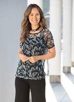 2-delige set met ronde halslijn 