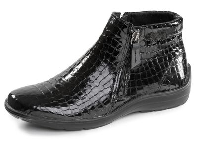 ELENA EDEN, comfortabele dames enkellaarsjes, breedte H, met uitneembaar voetbed 