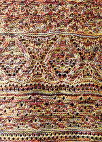 Trui gemaakt van gemêleerd garen ROOD-GEEL-MULTICOLOR