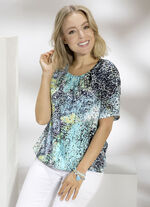 Tuniek met briljant gekleurde print 