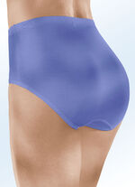 Vier-pack slip met elastische tailleband 2X LAVENDEL, 2X SCHWARZ