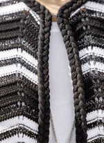 Cardigan met gevlochten rand 