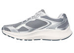 SKECHERS veterschoenen van metallic leer SILBER-GRAU