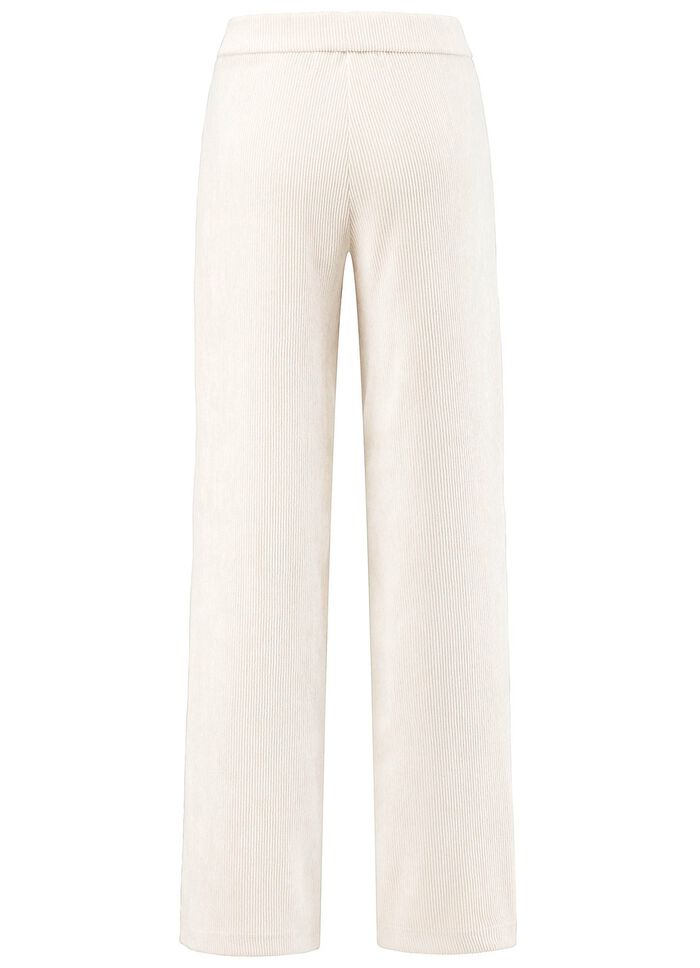 Cordbroek met modieuze wijde pijpen 