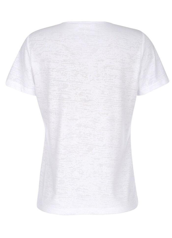 Overhemd in burnout-kwaliteit 