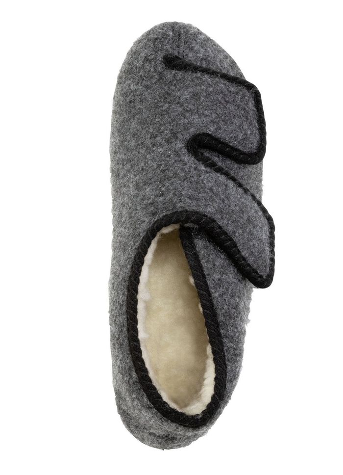 Enkellaarsjes van zacht vilt 