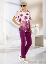 Shirt met chiffon overlay 