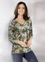Shirt met 3/4-mouwen 