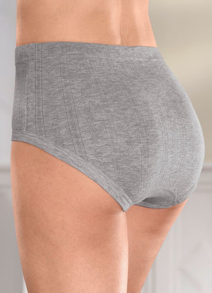 Set van vijf slips met jacquardmotief 