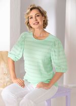 shirt met modieuze mouwen 