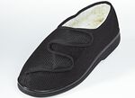 Comfortabele schoenen Gentle Walk met wolvoering ZWART