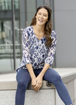 Tuniek met felgekleurde print 