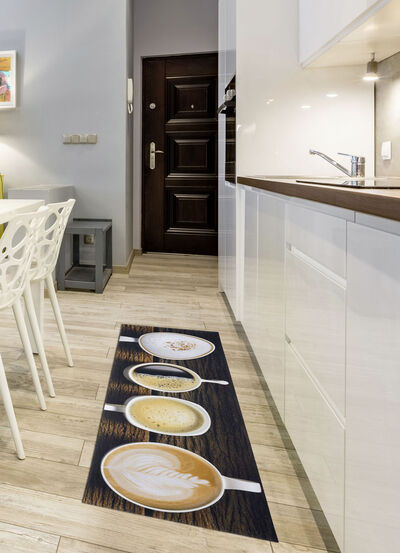 Keukenloper koffiekopjes, met antislip achterkant 