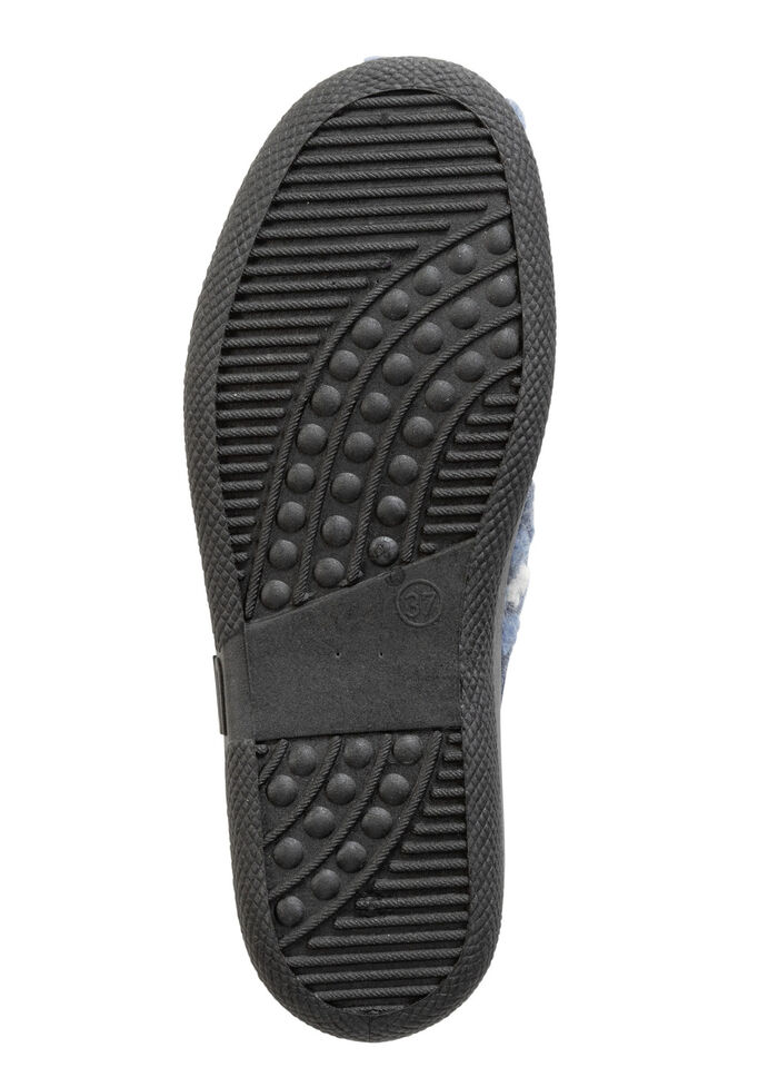 Slippers met bloemmotief JEANS-ECRU