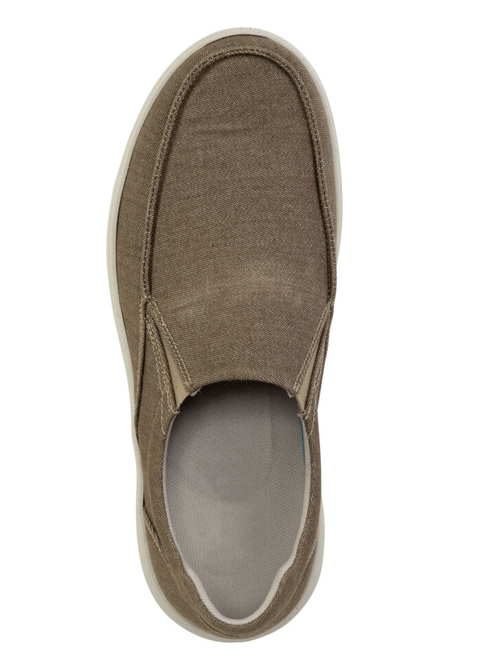 GINO GALANTE pantoffels van denimstof TAUPE