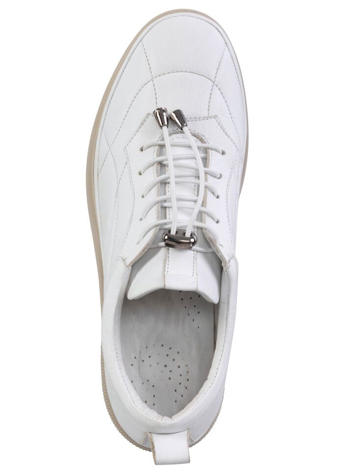 Gemini sneakers met decoratieve stiksels WIT