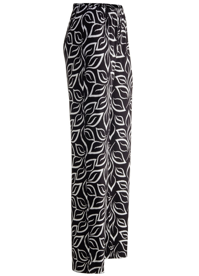 Broek met comfortabele breedte ZWART-WIT