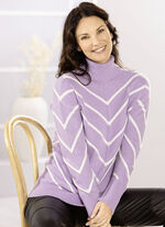 Trui met V-streepdesign 