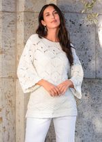 Trui met decoratieve golfstructuur 