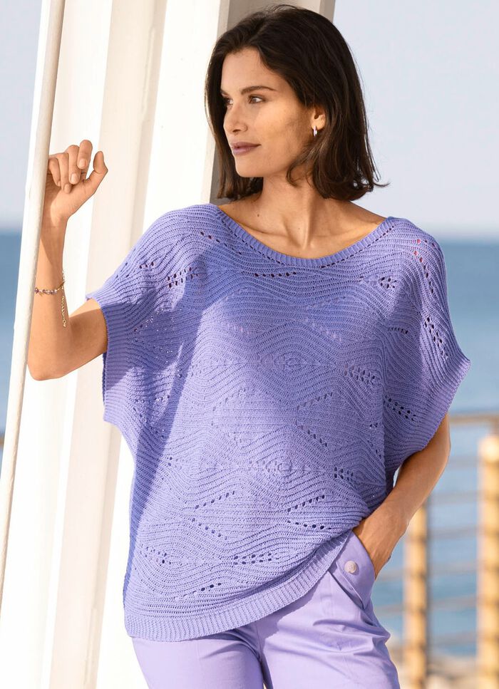 Trui in een kruisgebreid dessin SERING